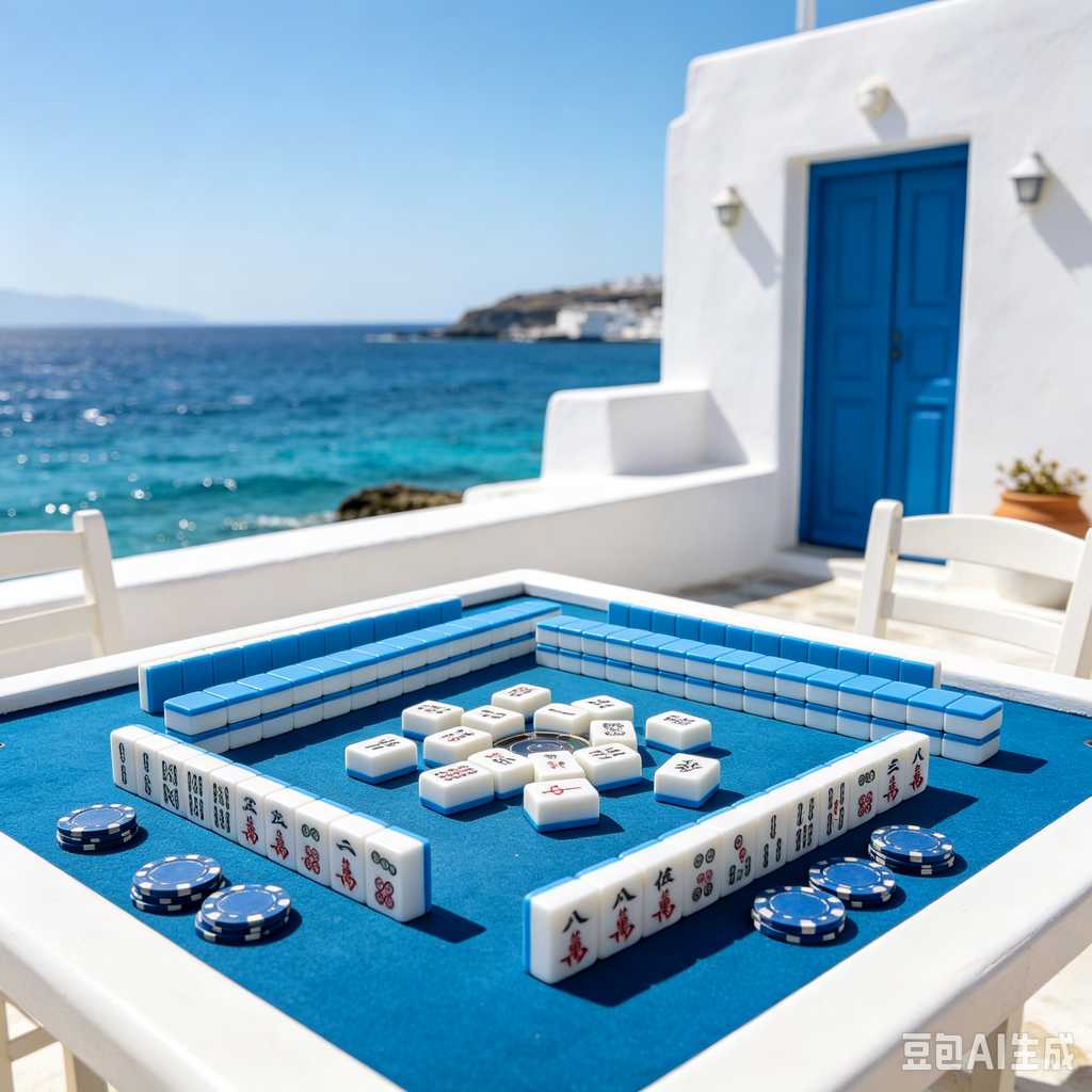 saturated color mahjong set print