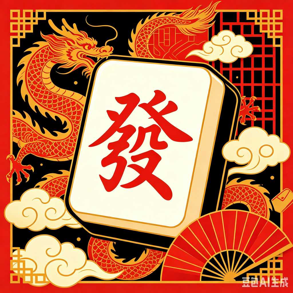 artistic mahjong tiles set