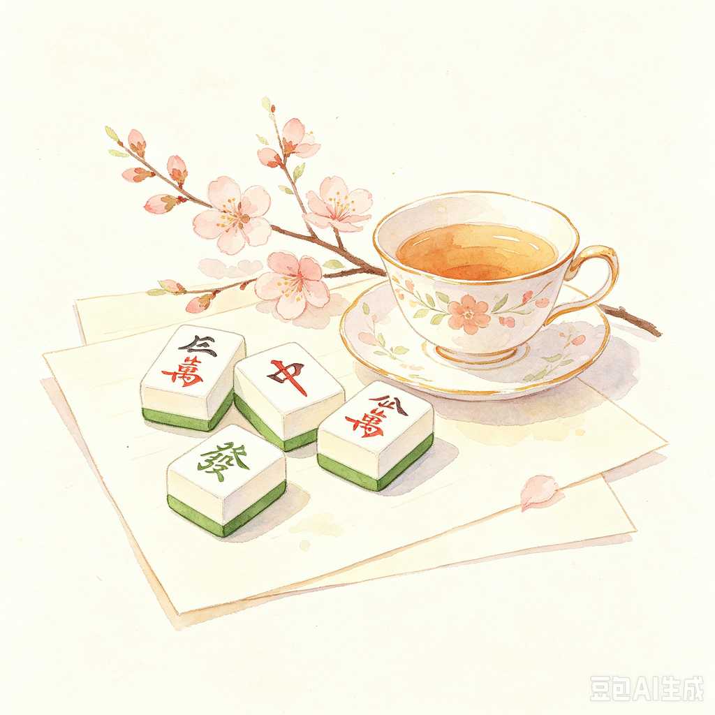 embossed mahjong set design