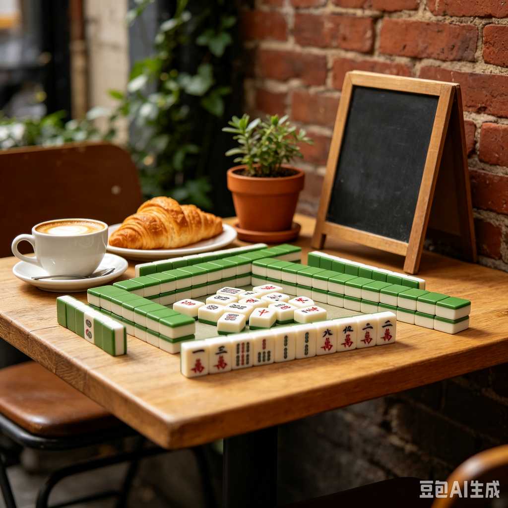 compact mahjong set with case